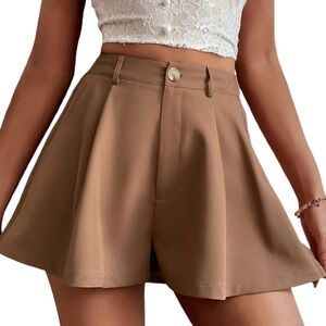 High Waisted Wide Leg Shortd